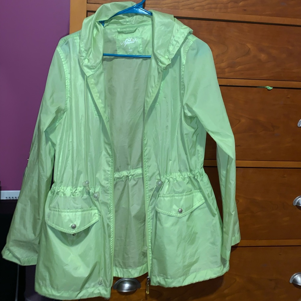 Mint Green Raincoat